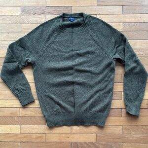 J. Crew Men's Olive Crewneck Sweater